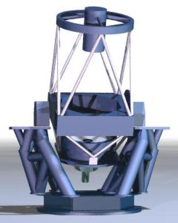 An architect draft of a large robotic telescope